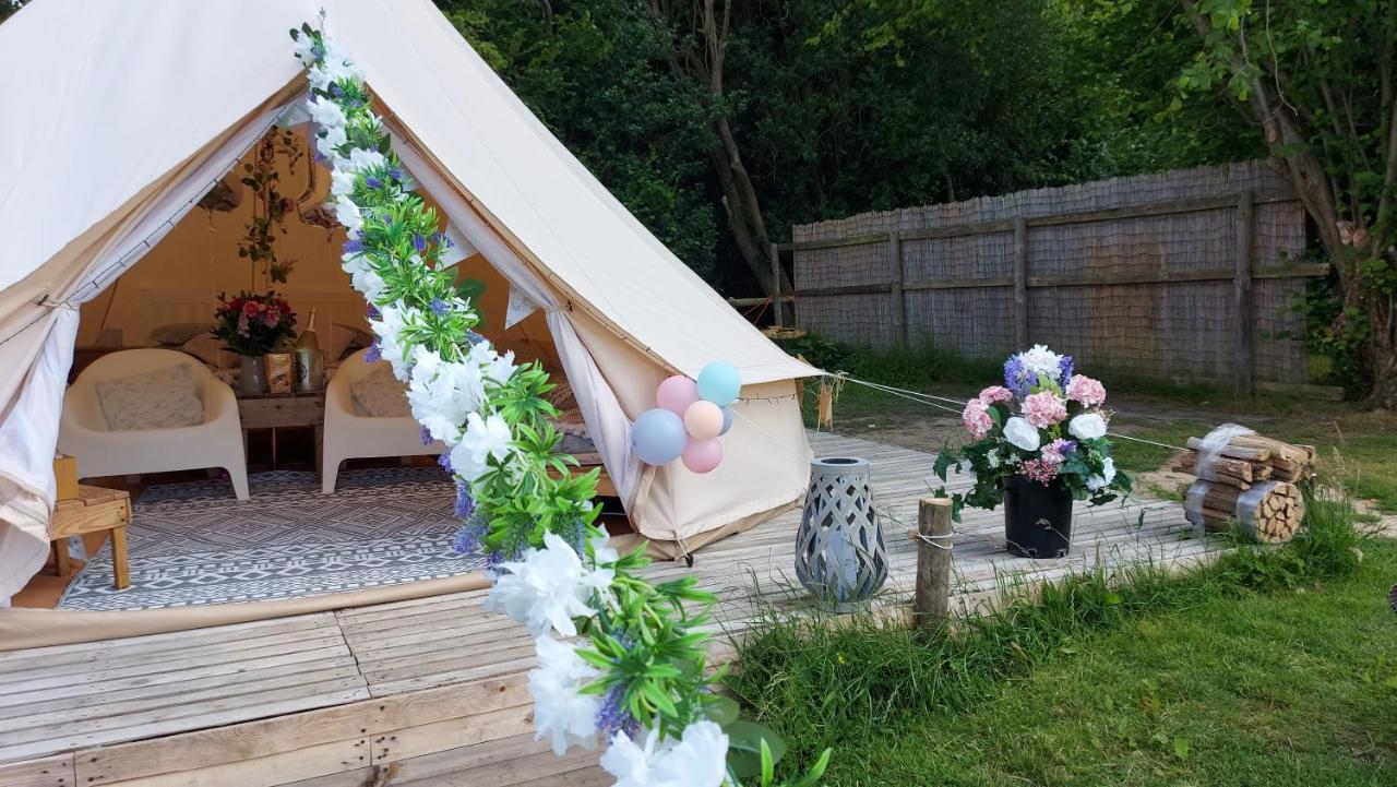 Hopgarden Glamping - Luxury 6M Bell Tent Wadhurst Dış mekan fotoğraf