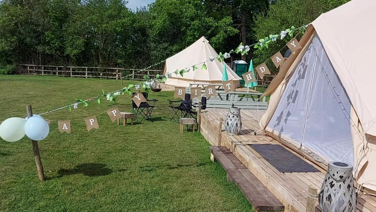 Hopgarden Glamping - Luxury 6M Bell Tent Wadhurst Dış mekan fotoğraf