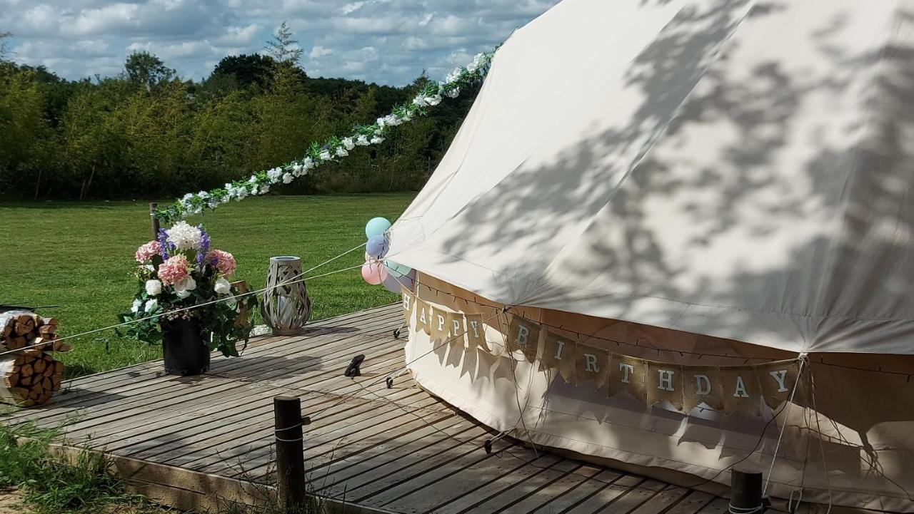 Hopgarden Glamping - Luxury 6M Bell Tent Wadhurst Dış mekan fotoğraf