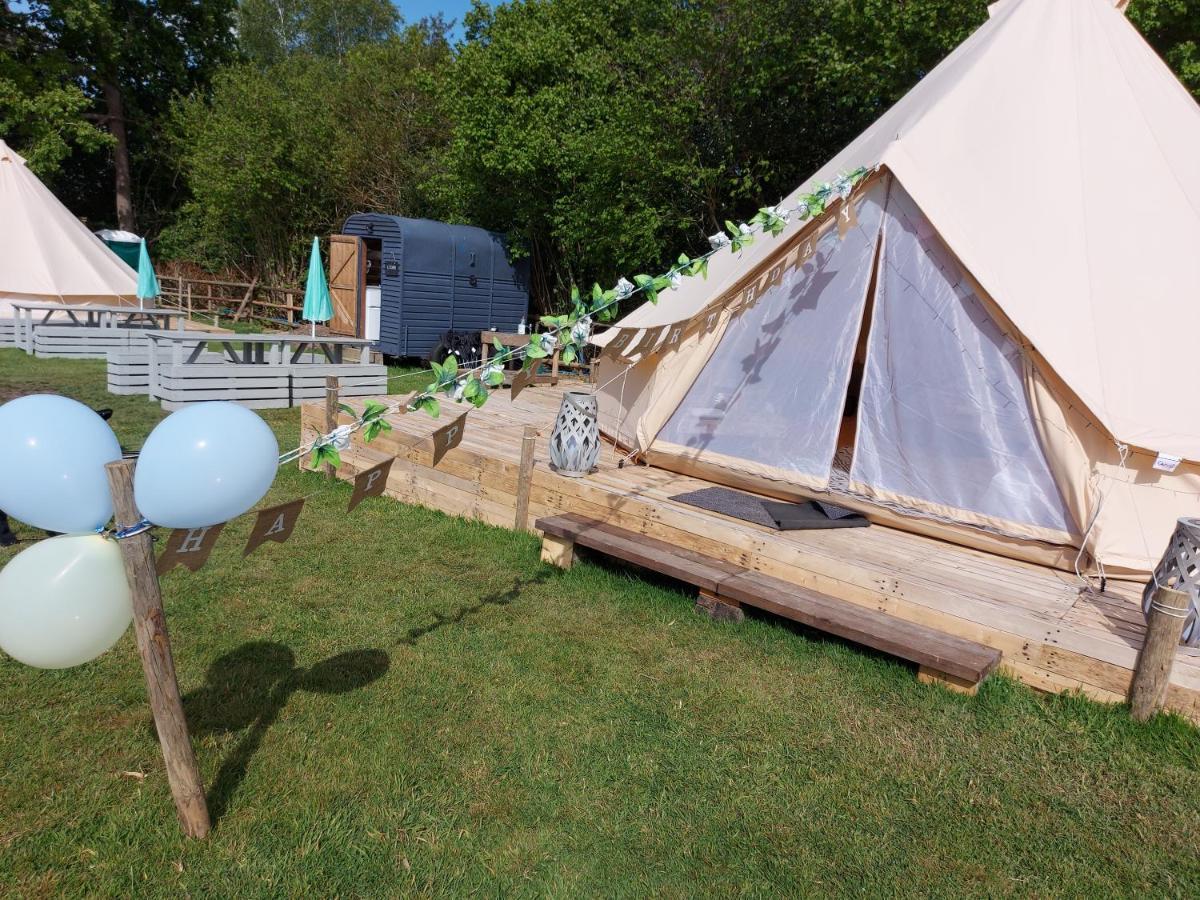 Hopgarden Glamping - Luxury 6M Bell Tent Wadhurst Dış mekan fotoğraf